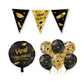 Geslaagd Versiering Pakket Zwart Goud